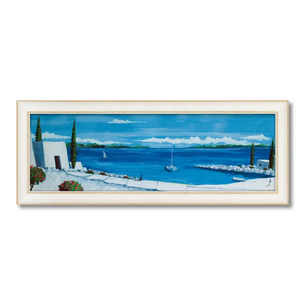 アートパネルジュリアホーキンス『エーゲ海の夏』100.5×38cm