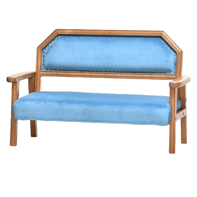 キッズソファ ペットソファ 座面高22cm 幅76cm ベロア生地 ラブソファ BOJAWS