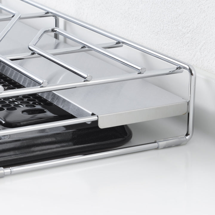 コンロ奥ラック排気口カバー付き