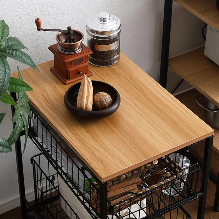 ランドリーワゴン持ち運べるバスケット2段ワゴンランドリーバスケット2段