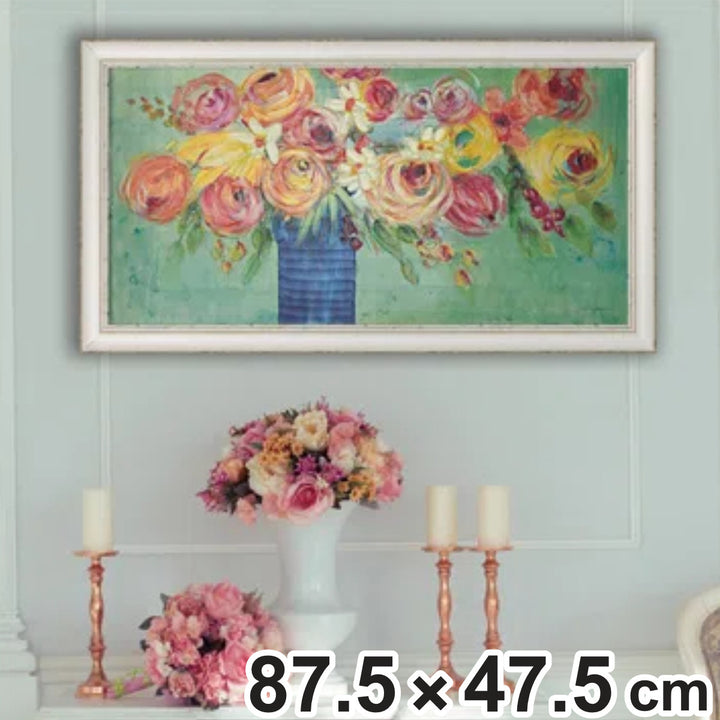 アートパネルジャーゲンゴッツクラグ『シングソングフラワーズ』87.5×47.5cm