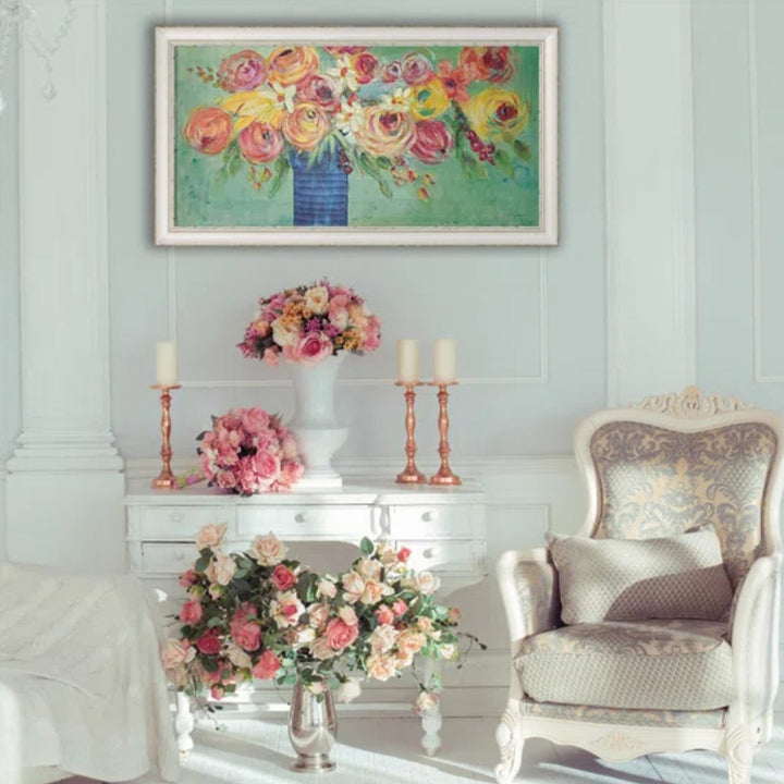 アートパネルジャーゲンゴッツクラグ『シングソングフラワーズ』87.5×47.5cm