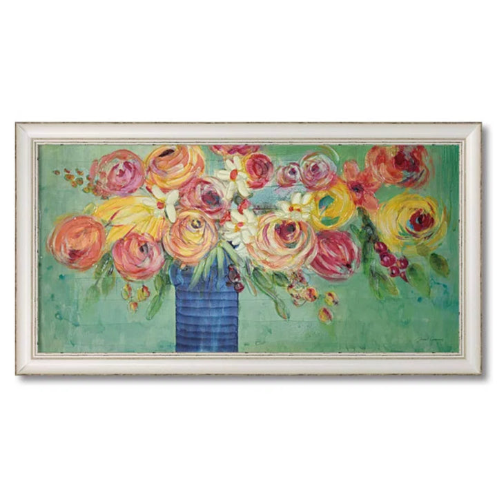 アートパネルジャーゲンゴッツクラグ『シングソングフラワーズ』87.5×47.5cm