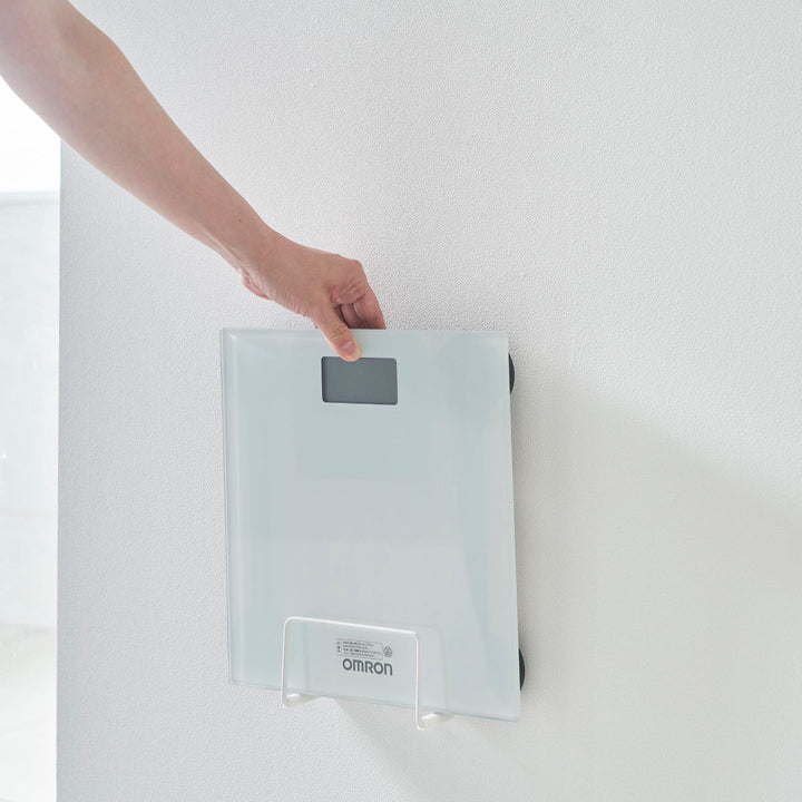 山崎実業towerウォール体重計ラックタワー石こうボード壁対応