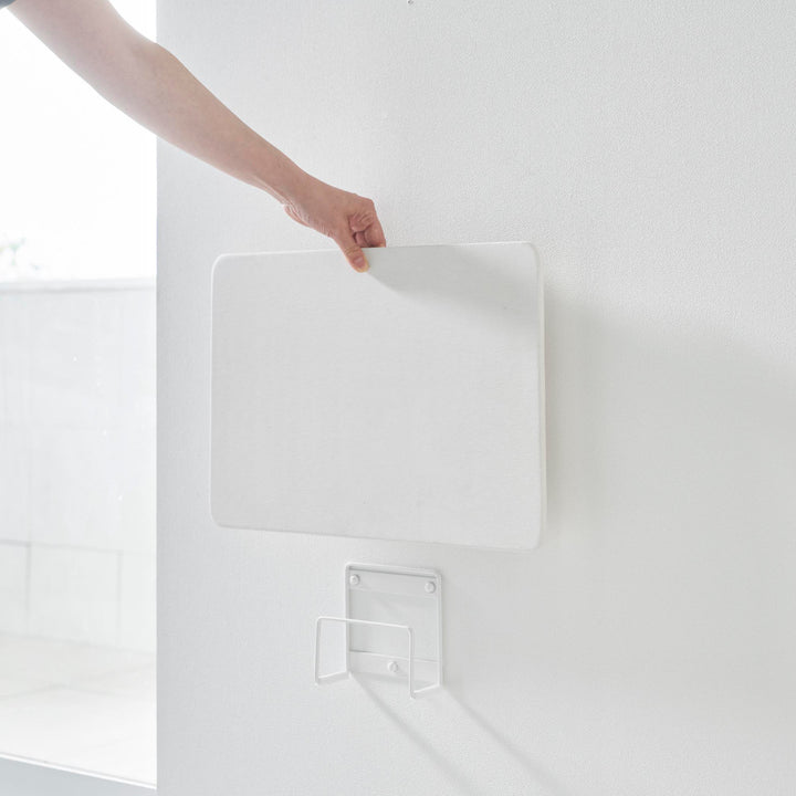 山崎実業towerウォール体重計ラックタワー石こうボード壁対応