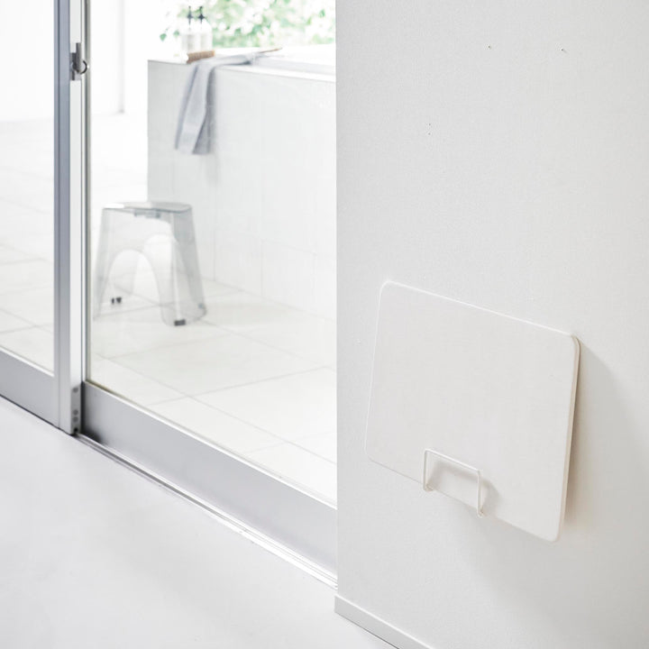 山崎実業towerウォール体重計ラックタワー石こうボード壁対応