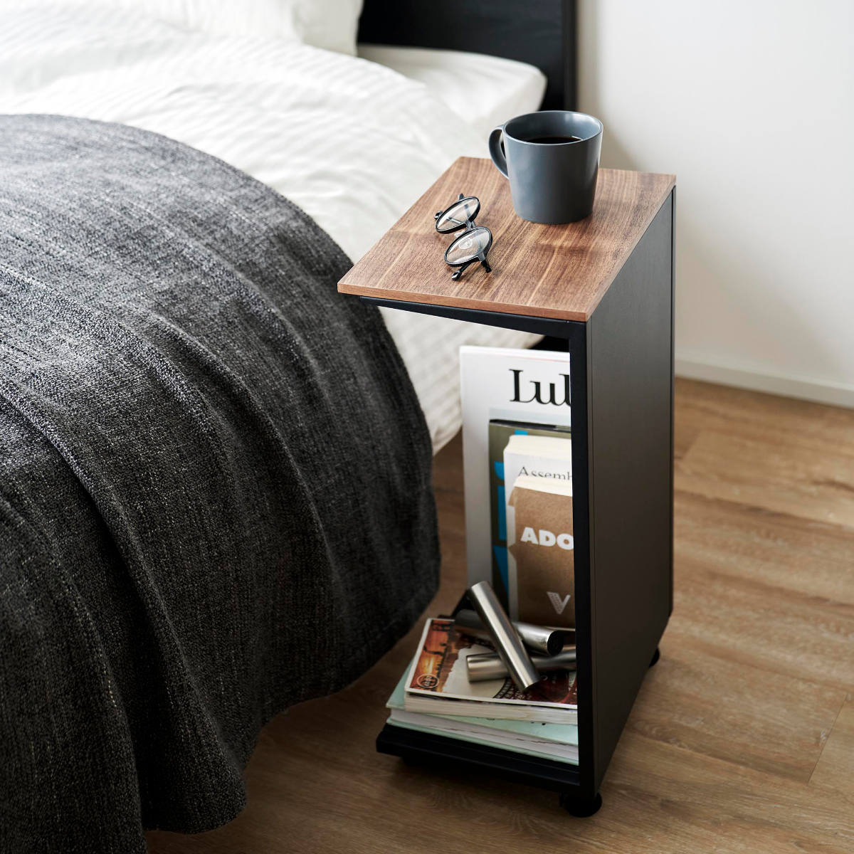 山崎実業 tower キャスター付き 目隠し布団乾燥機スタンド タワー