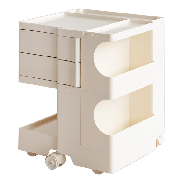 マルチワゴン幅43cmPluna（プルーナ）ロータイプ四面収納完成品