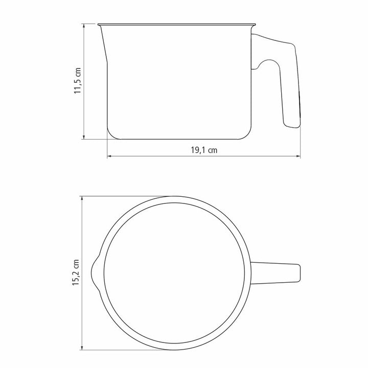 ミルクボイラー14cmガス火専用食洗機対応トラモンティーナ