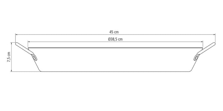 パエリア鍋38cmガス火専用食洗機対応トラモンティーナ