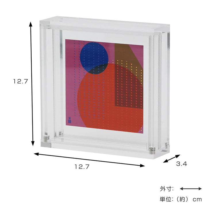 フォトフレームAMS-01透明アクリル