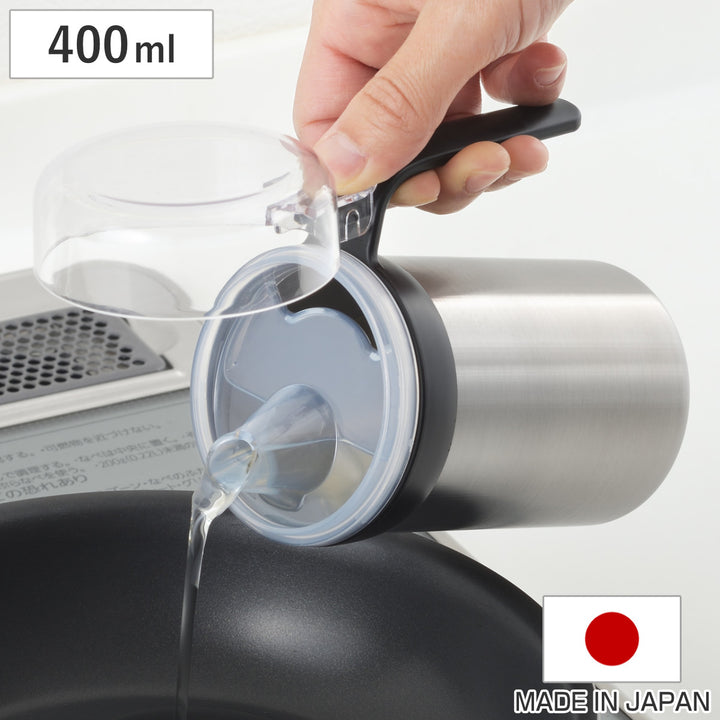 オイルボトル400ml生活のかたちステンレス製オイルサーバー日本製