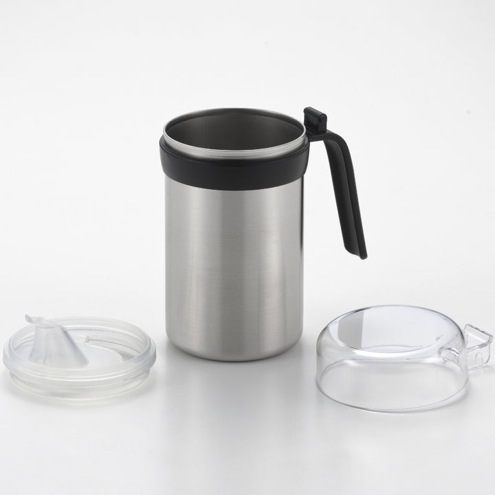 オイルボトル400ml生活のかたちステンレス製オイルサーバー日本製