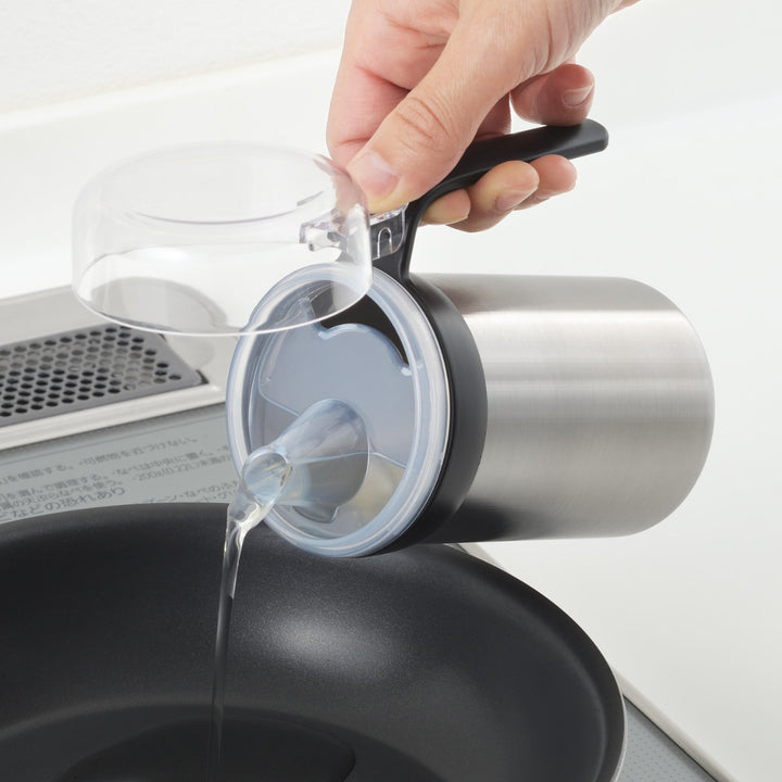 オイルボトル400ml生活のかたちステンレス製オイルサーバー日本製