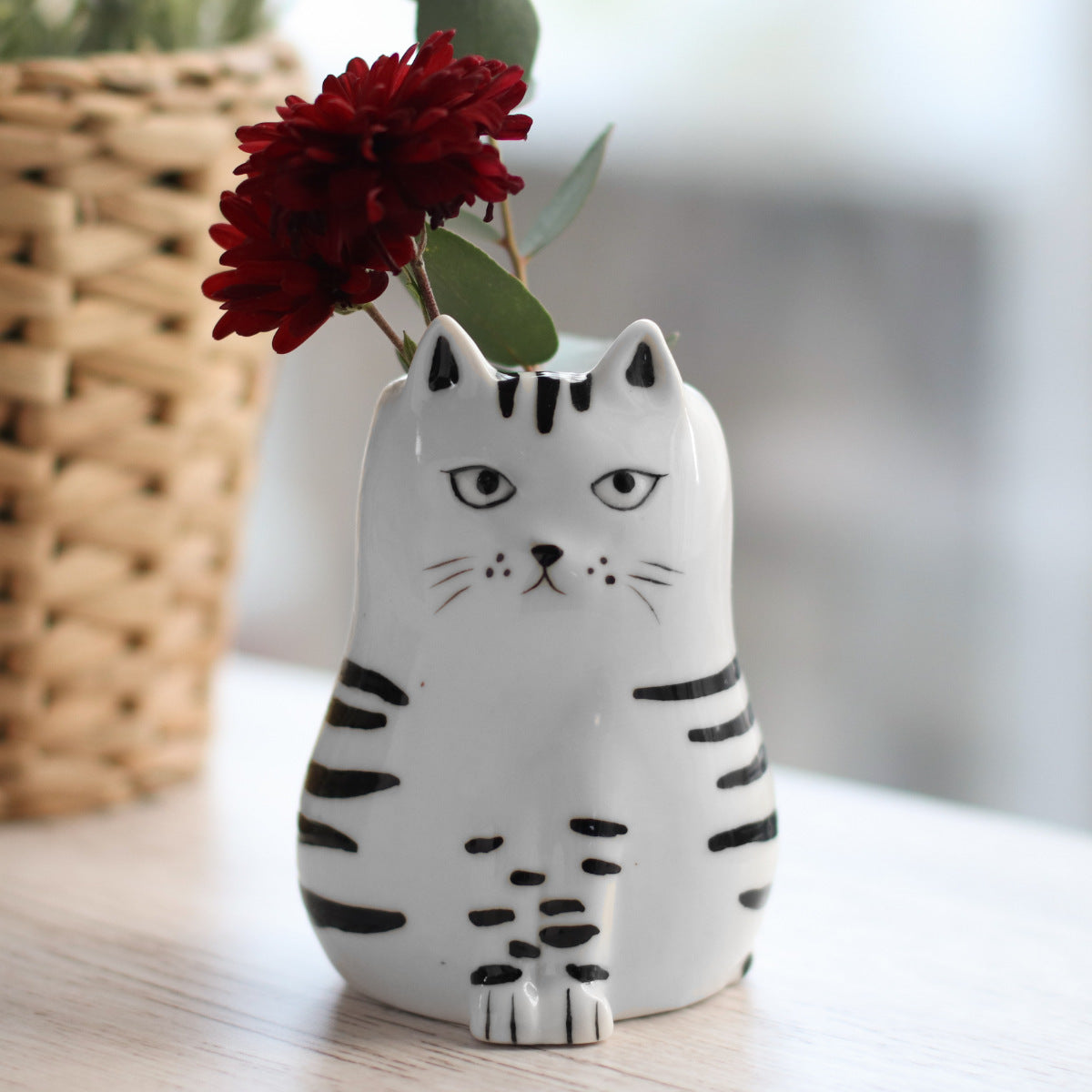 花瓶 シナリー モチーフフラワーベース ネコ – ハウジー