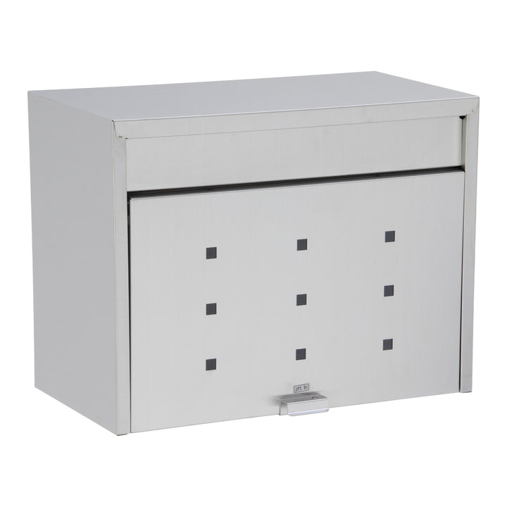 郵便ポスト大型ステンレスポスト壁掛