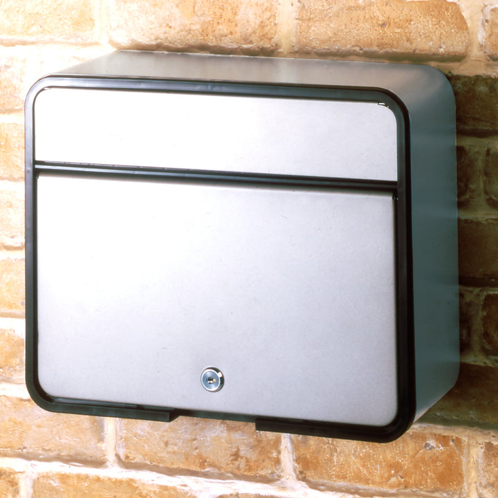 郵便ポストステンレスポストカムロック錠付壁掛