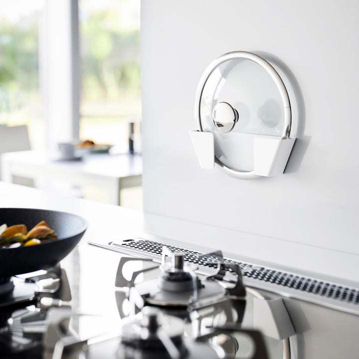 山崎実業Plateフィルムフック鍋蓋ホルダープレートSホワイト