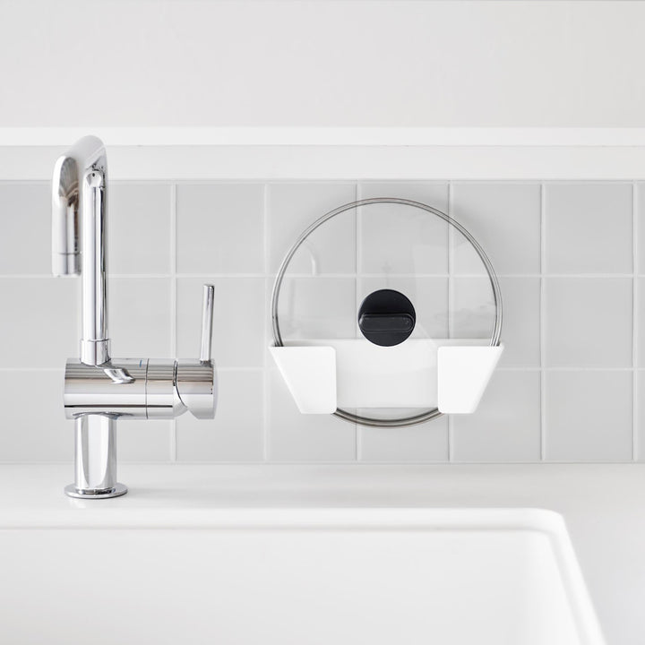 山崎実業Plateフィルムフック鍋蓋ホルダープレートSホワイト