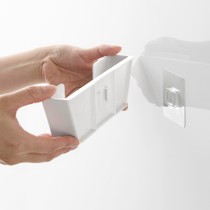 山崎実業Plateフィルムフック鍋蓋ホルダープレートSホワイト