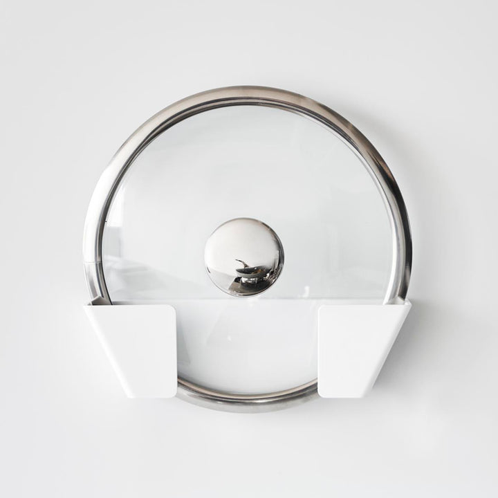 山崎実業Plateフィルムフック鍋蓋ホルダープレートSホワイト