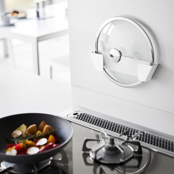 山崎実業Plateフィルムフック鍋蓋ホルダープレートLホワイト