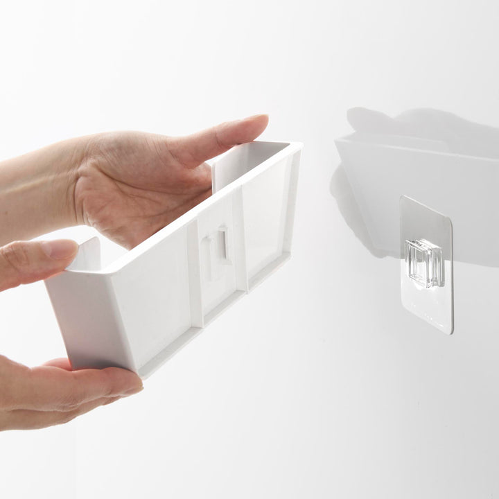 山崎実業Plateフィルムフック鍋蓋ホルダープレートLホワイト