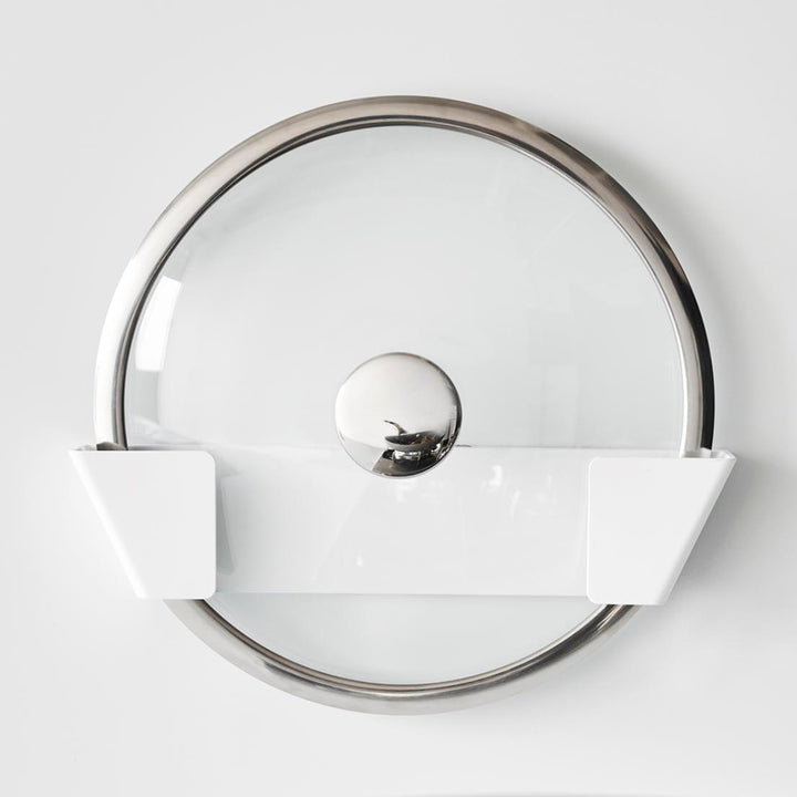 山崎実業Plateフィルムフック鍋蓋ホルダープレートLホワイト