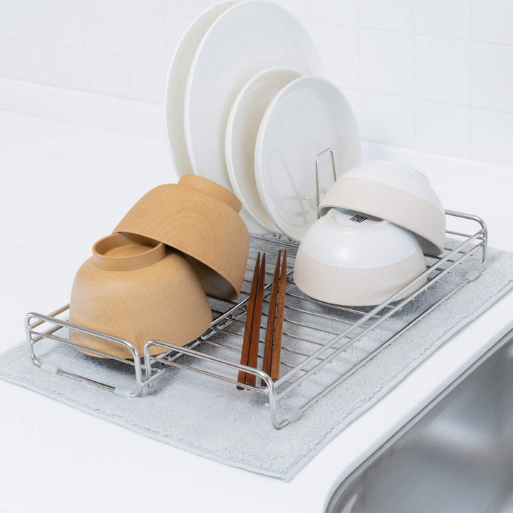 水切りカゴ＆kitコンパクトになる伸縮水切りかご