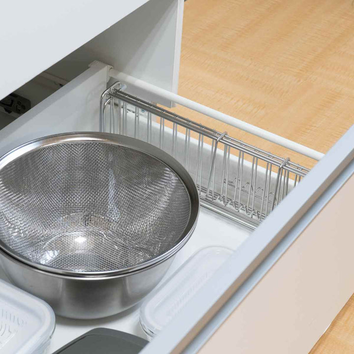 水切りカゴ＆kitコンパクトになる伸縮水切りかご