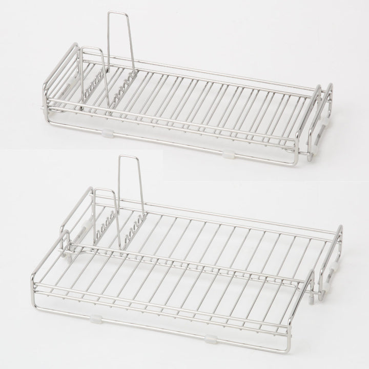 水切りカゴ＆kitコンパクトになる伸縮水切りかご