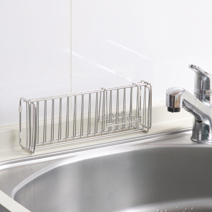 水切りカゴ＆kitコンパクトになる伸縮水切りかご