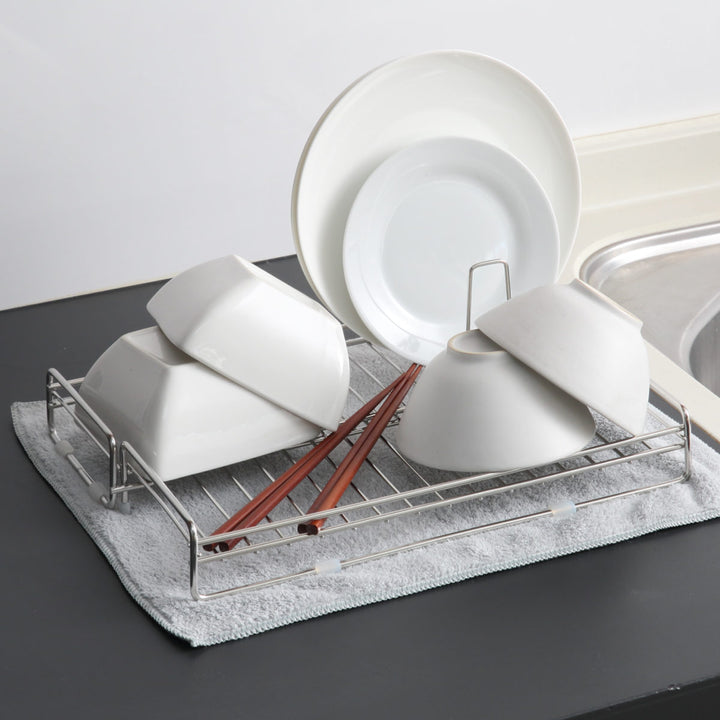 水切りカゴ＆kitコンパクトになる伸縮水切りかご