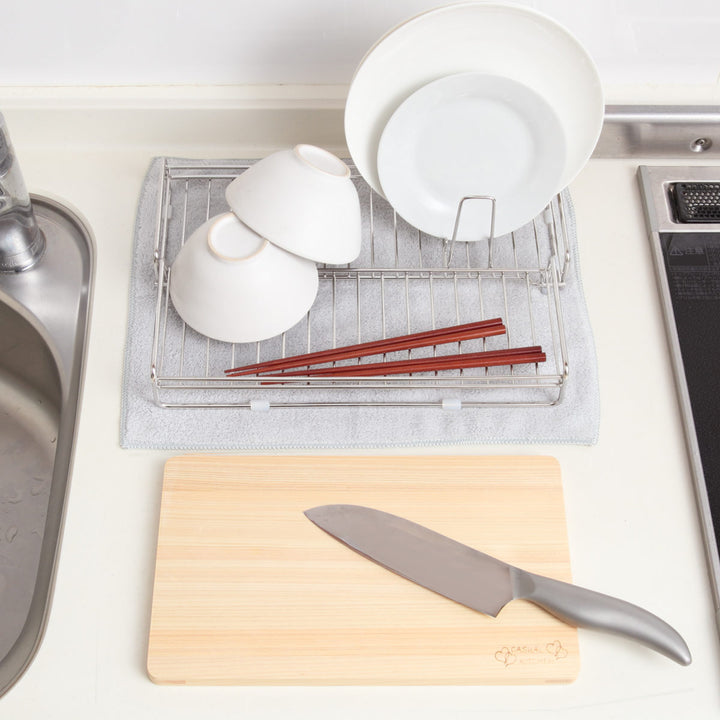 水切りカゴ＆kitコンパクトになる伸縮水切りかご