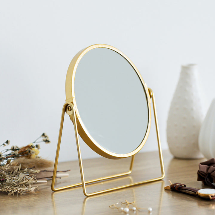 卓上スタンドミラーロータイプ片面拡大鏡3倍率LINO