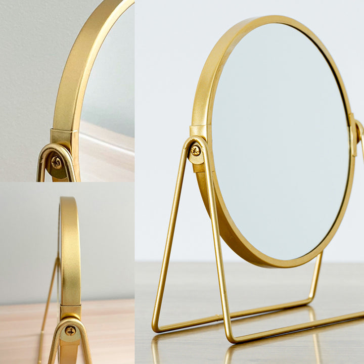 卓上スタンドミラーロータイプ片面拡大鏡3倍率LINO