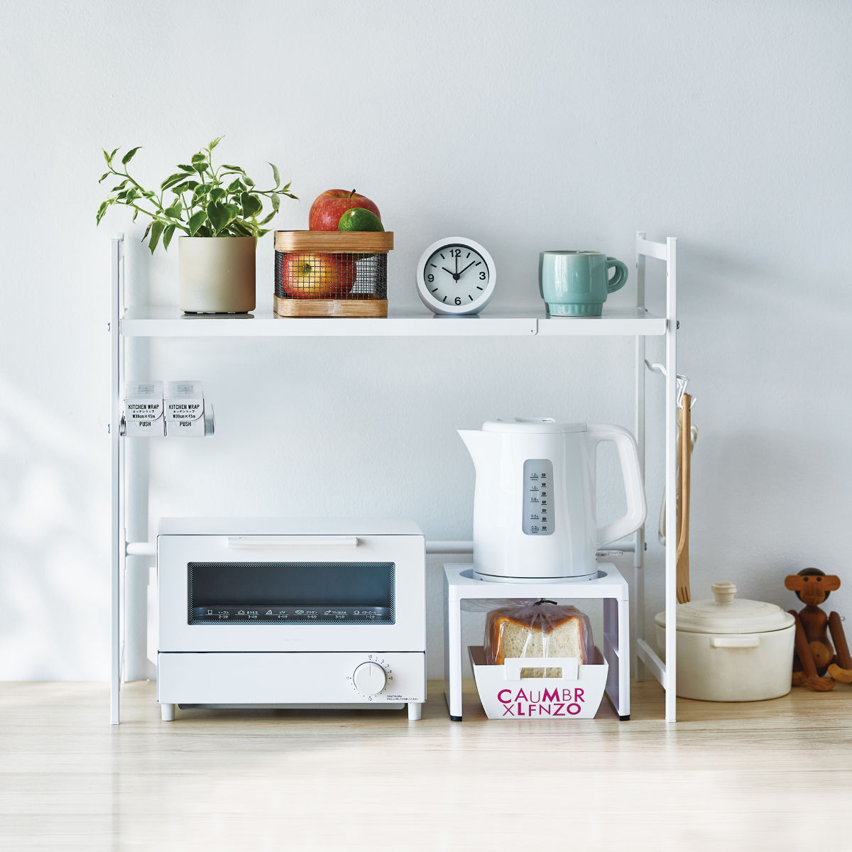 キッチンラック　ポット キッチンラック 電気ケトルラック コの字 – ハウジー