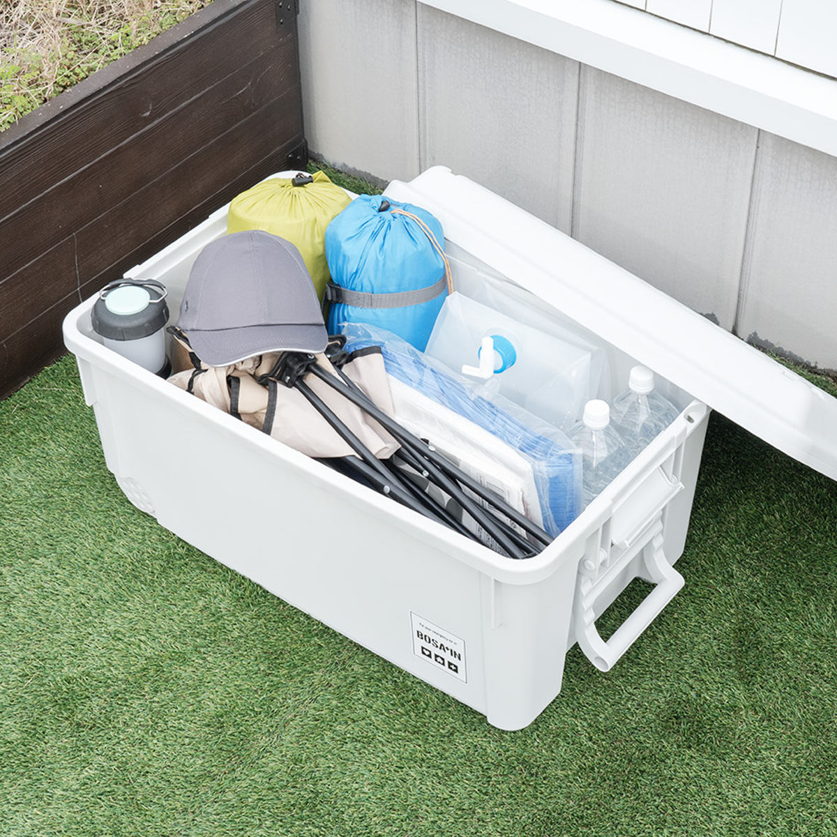 コンテナボックス ベランダキャスターボックス BOSA+IN 幅48×奥行76×高