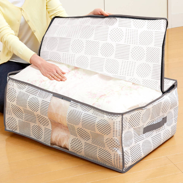 収納袋羽毛布団収納袋北欧柄幅70×奥行50×高さ30cm