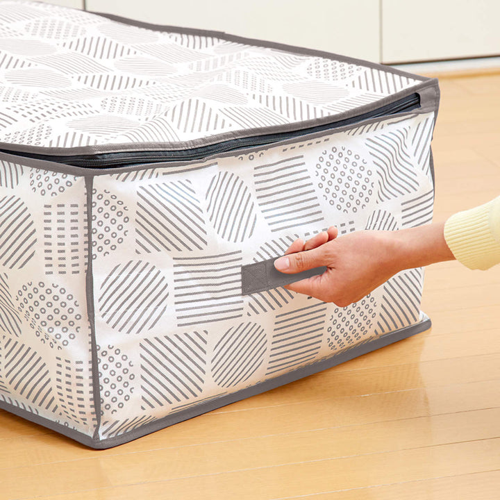 収納袋羽毛布団収納袋北欧柄幅70×奥行50×高さ30cm