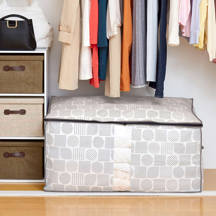 収納袋布団・こたつ布団収納袋北欧柄幅100×奥行65×高さ50cm