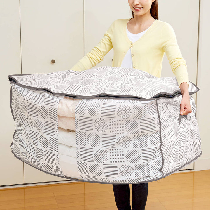 収納袋布団・こたつ布団収納袋北欧柄幅100×奥行65×高さ50cm
