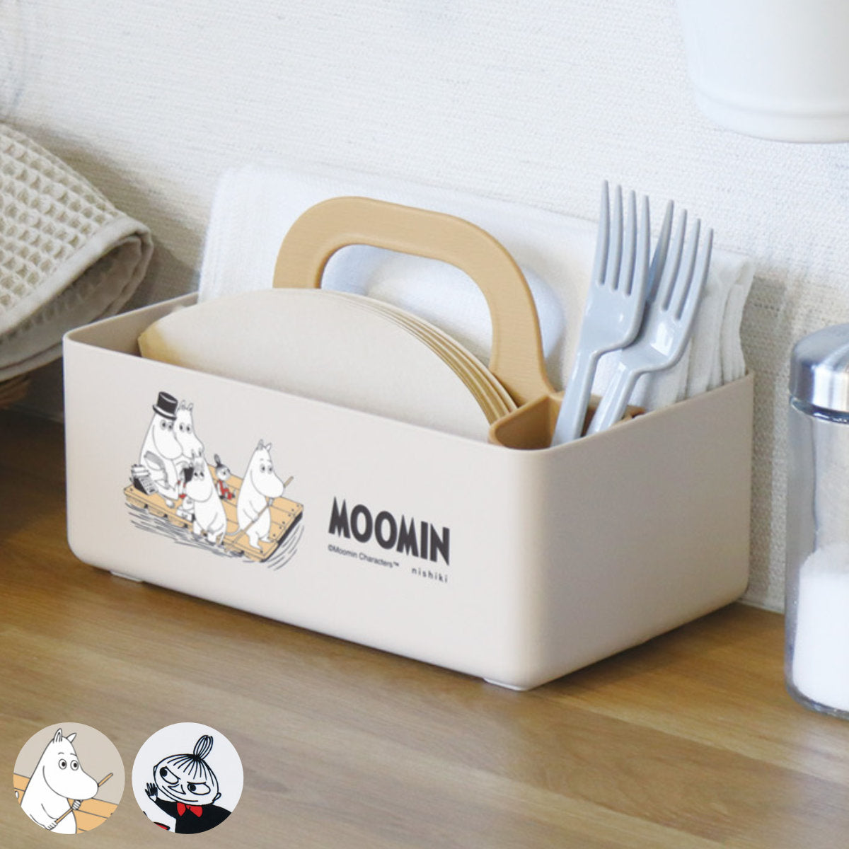 収納ボックス ミニモッテケース ムーミン 小物入れ 幅20.7×奥行12.5×高