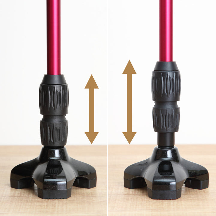 杖自立式伸縮もっちートリプルサスペンションシリコングリップASG-G3