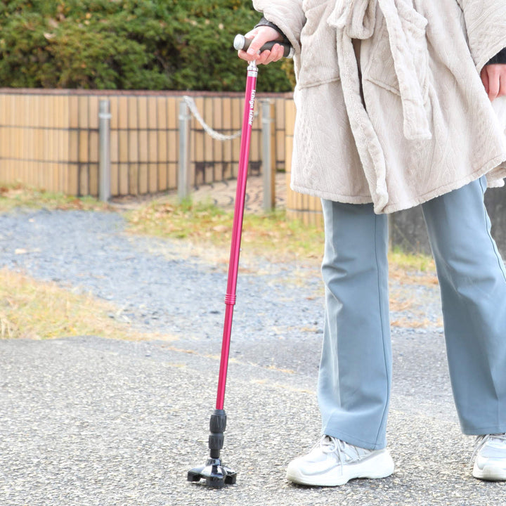 杖自立式伸縮もっちートリプルサスペンションシリコングリップASG-G3