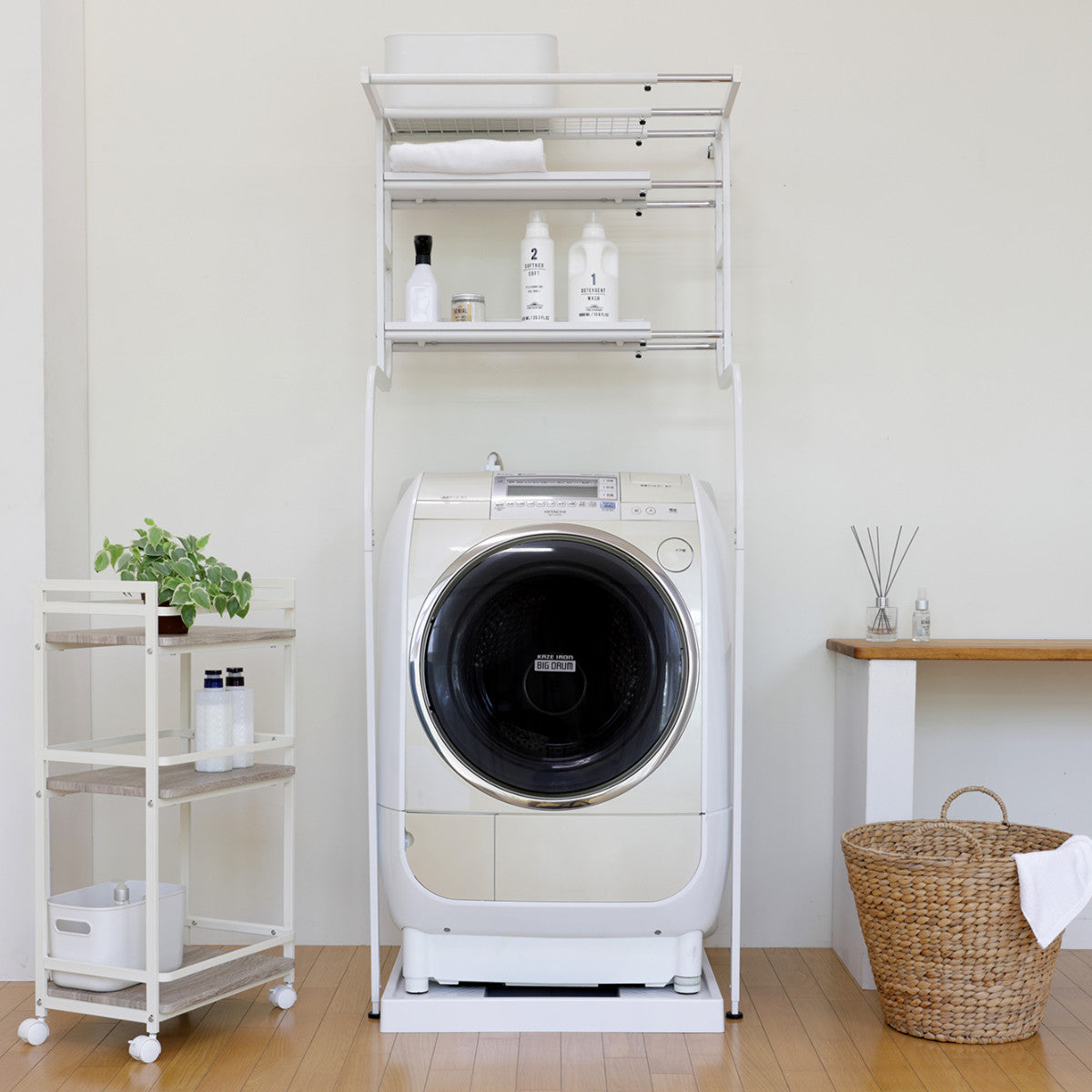 ランドリーラック 立て掛け洗濯機ラック 洗濯機ラック – ハウジー
