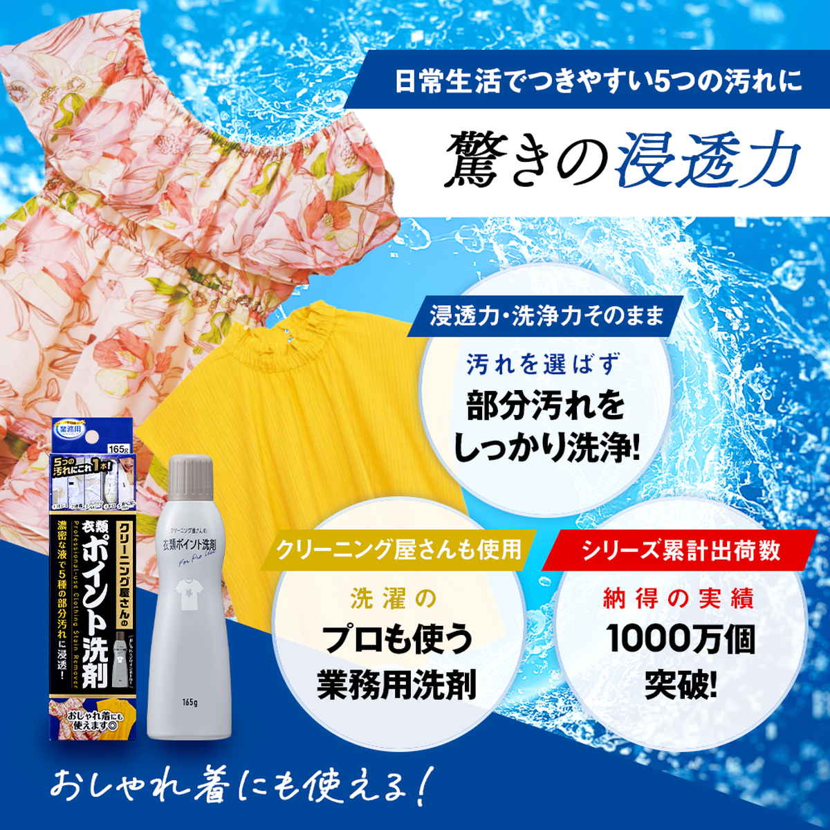 洗濯洗剤 クリーニング屋の衣類ポイント洗剤 シミ抜き – ハウジー