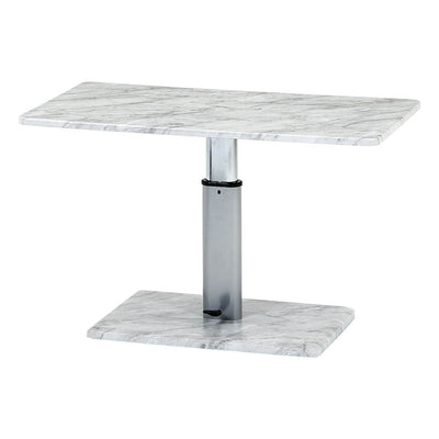 リビングテーブル 昇降式 幅90cm 大理石柄