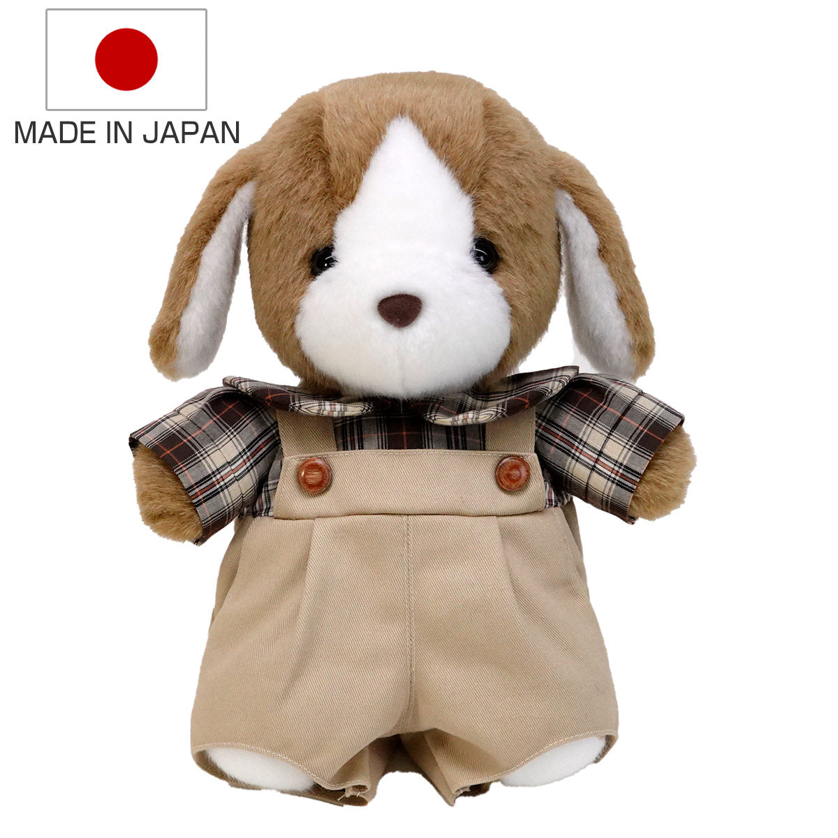 ぬいぐるみ サンディ ブラウンチェックシャツ Mサイズ – ハウジー