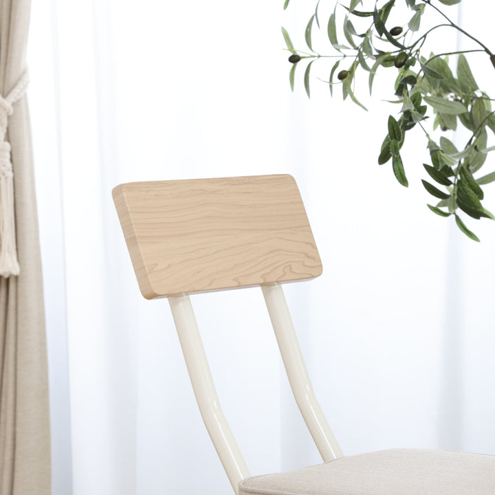 折りたたみ椅子座面高47cm背もたれ付厚座タイプノエル